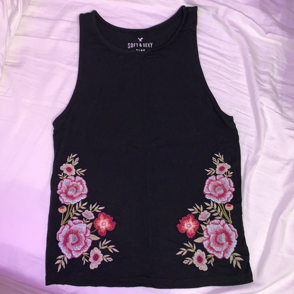 Soft and Sexy American Eagle Floral Tank Top - Picture 1 of 5